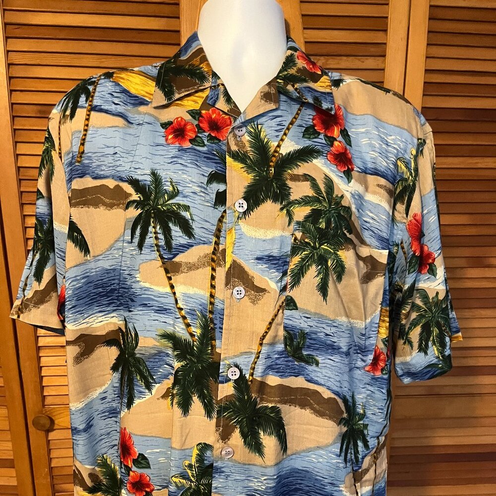 NWT SUNSET HIGHWAY SZ MEDIUM SS HAWAIIAN SHIRT